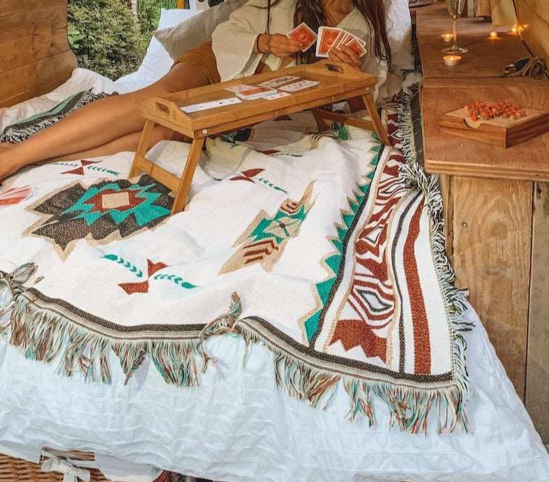 decke camping Camping Kuscheldecke Boho Decke Vanlife – clever-outdoor.de