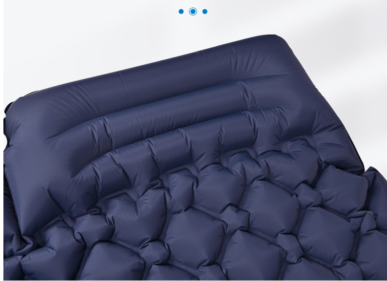 Camping Doppel-Isomatte Luftbett 2 Personen tragbar ultraleicht schnell aufblasbar blau grün - clever-outdoor.de