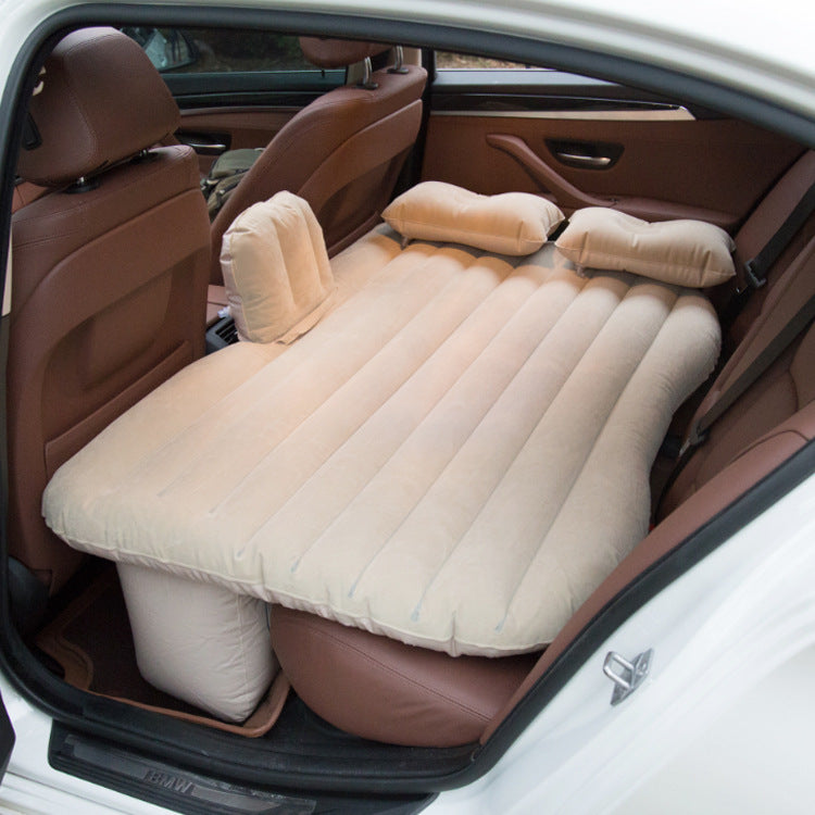 Minicamper Luftmatratze Auto Matratze Luftbett Reisebett aufblasbar grau beige - clever-outdoor.de