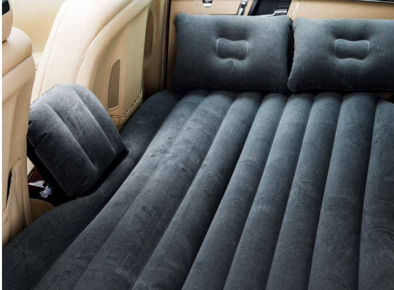 Minicamper Luftmatratze Auto Matratze Luftbett Reisebett aufblasbar grau beige - clever-outdoor.de
