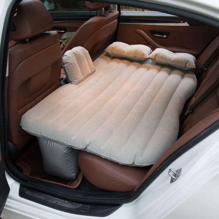 Minicamper Luftmatratze Auto Matratze Luftbett Reisebett aufblasbar grau beige - clever-outdoor.de