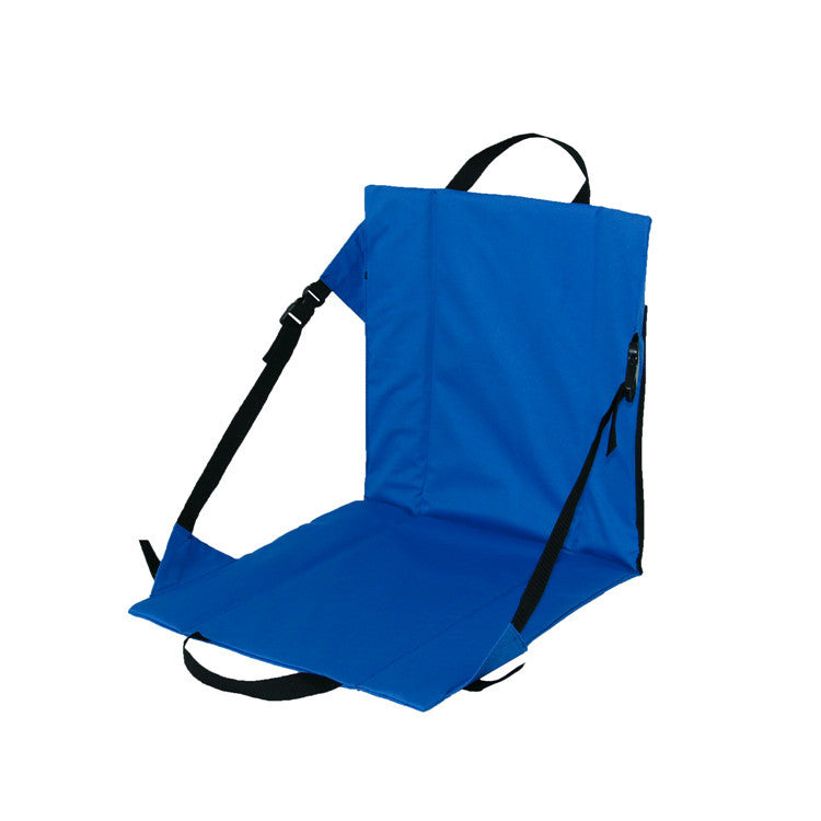Tragbarer Camping-Reise-Klappstuhl mit Rückenlehne königsblau rot schwarz - clever-outdoor.de