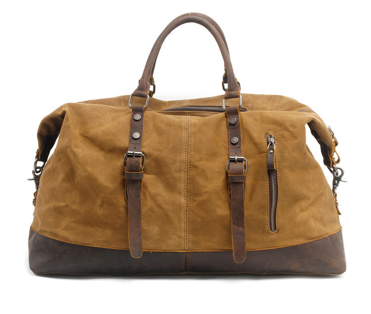 Vintage Reisetasche Herren Weekender 55 Liter Schwarz Dunkelgrau Beige Grün - clever-outdoor.de