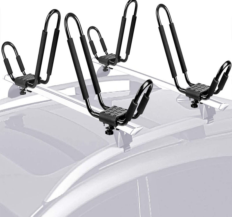 Universal Kajak Kanu Paddle Board Roof Rack Dachträger schwarz - clever-outdoor.de
