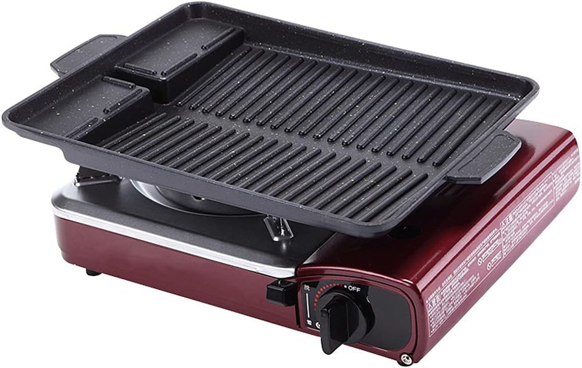 Tragbare Outdoor Grillplatte Grillaufsatz antihaft - clever-outdoor.de