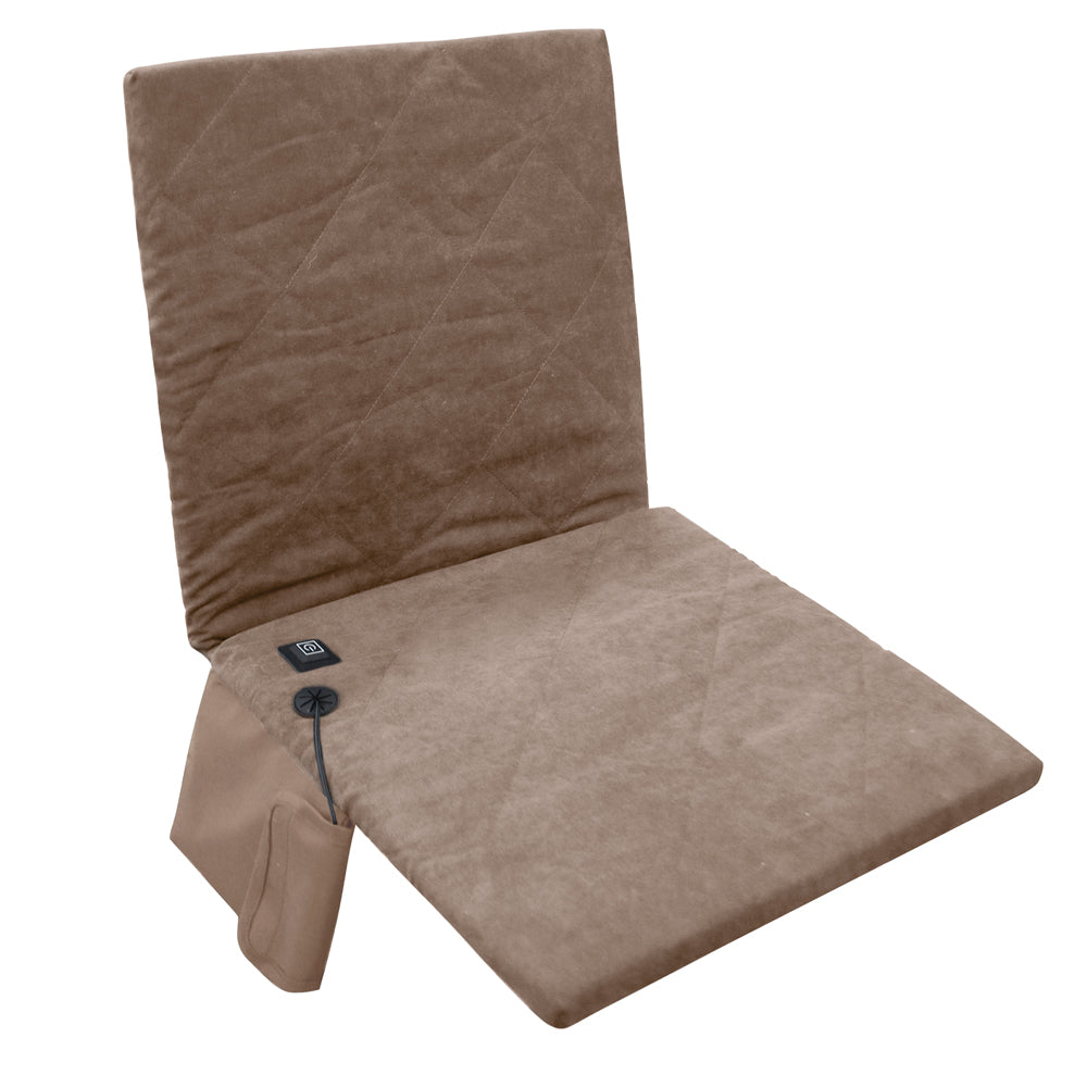 Beheizbares Sitzkissen Wärmekissen beheizt regelbar schwarz grau beige - clever-outdoor.de