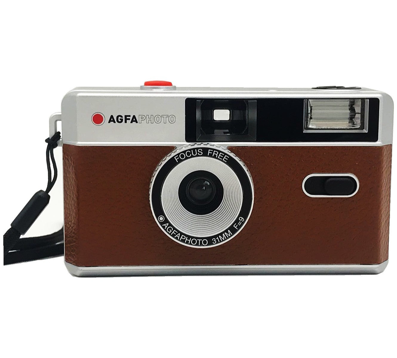 AgfaPhoto analoge 35mm Kleinbildfilm Foto Kamera braun mit Schwarzweiss Film Batterie - clever-outdoor.de