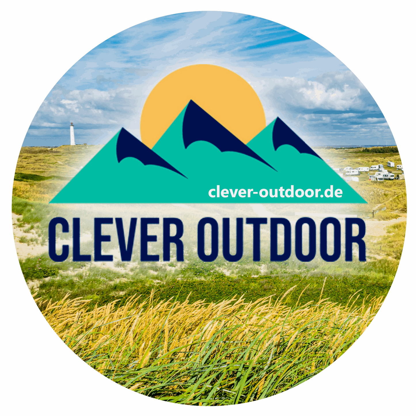 Clever Outdoor Aufkleber rund 90g