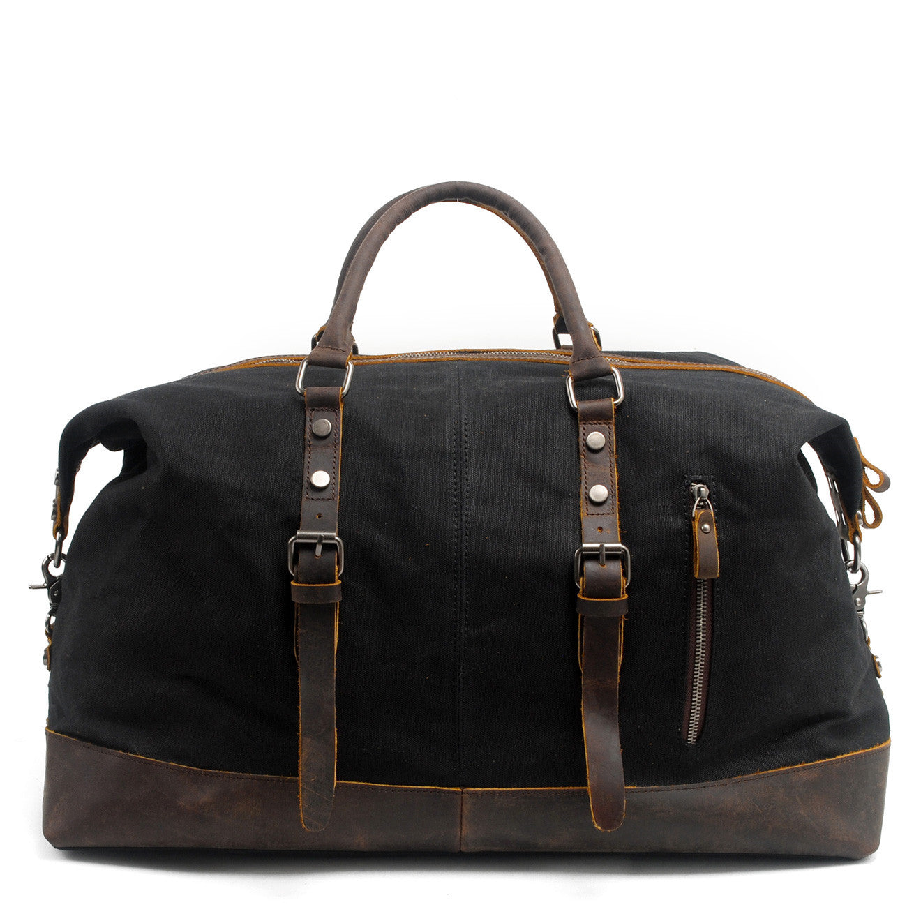 Vintage Reisetasche Herren Weekender 55 Liter Schwarz Dunkelgrau Beige Grün - clever-outdoor.de