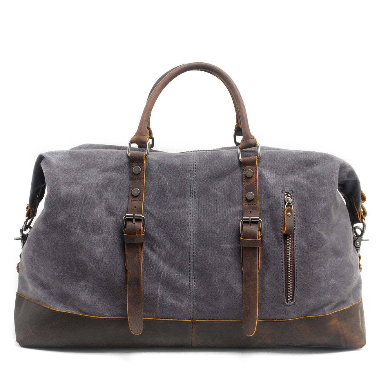 Vintage Reisetasche Herren Weekender 55 Liter Schwarz Dunkelgrau Beige Grün - clever-outdoor.de
