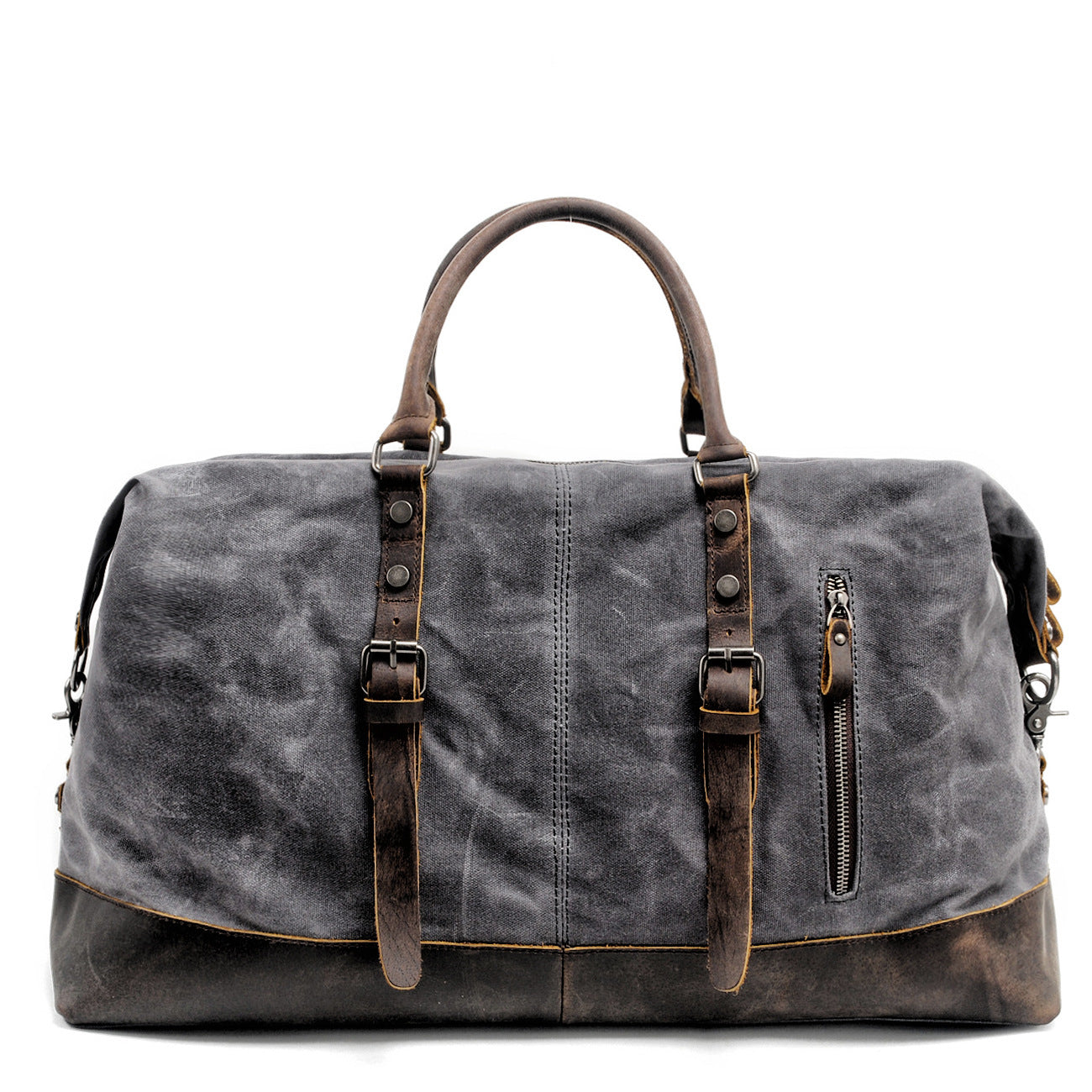 Vintage Reisetasche Herren Weekender 55 Liter Schwarz Dunkelgrau Beige Grün - clever-outdoor.de