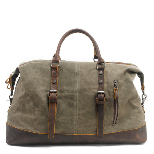 Vintage Reisetasche Herren Weekender 55 Liter Schwarz Dunkelgrau Beige Grün - clever-outdoor.de