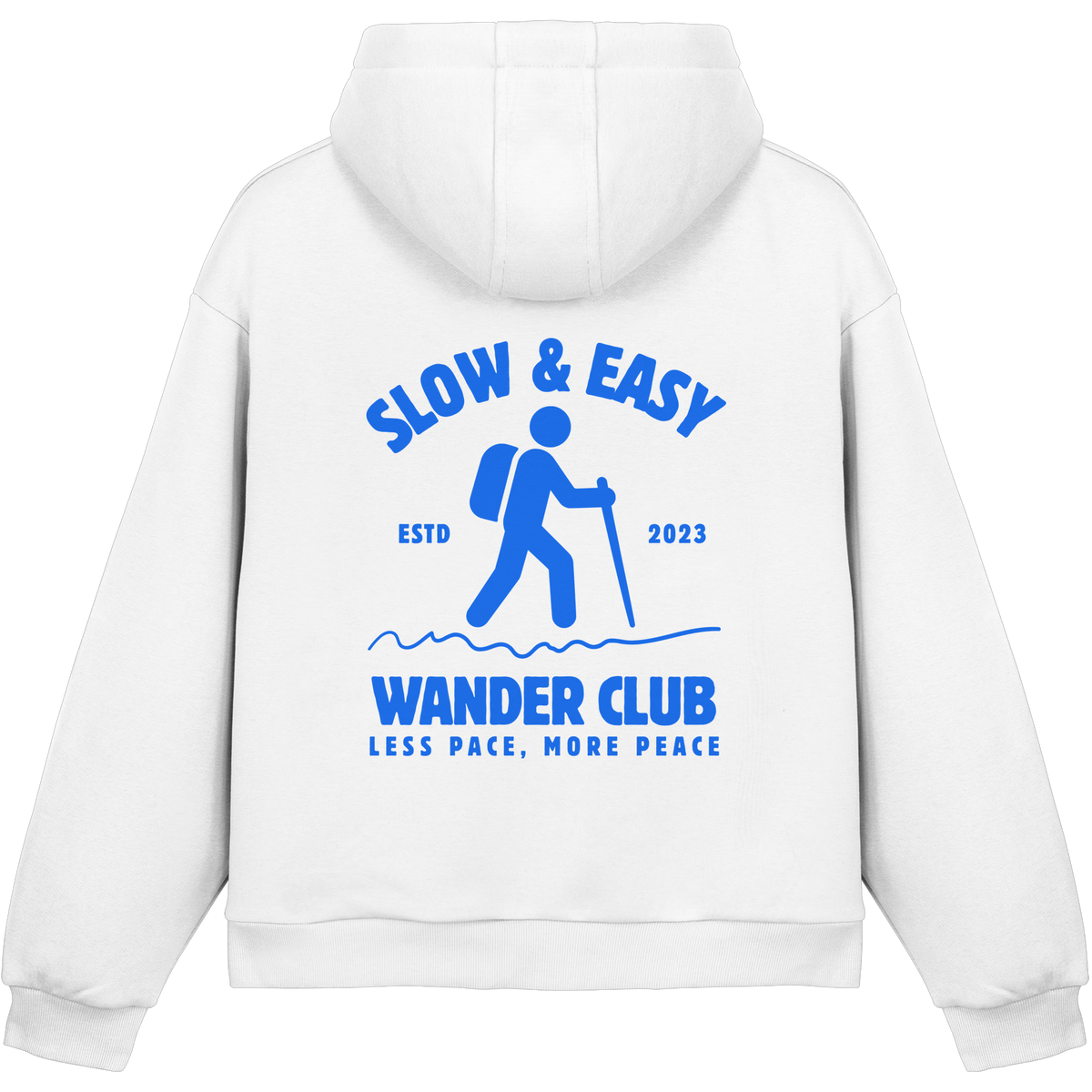 Clever Outdoor Slow & Easy Wander Club - Fluffy Boxcut Hoodie