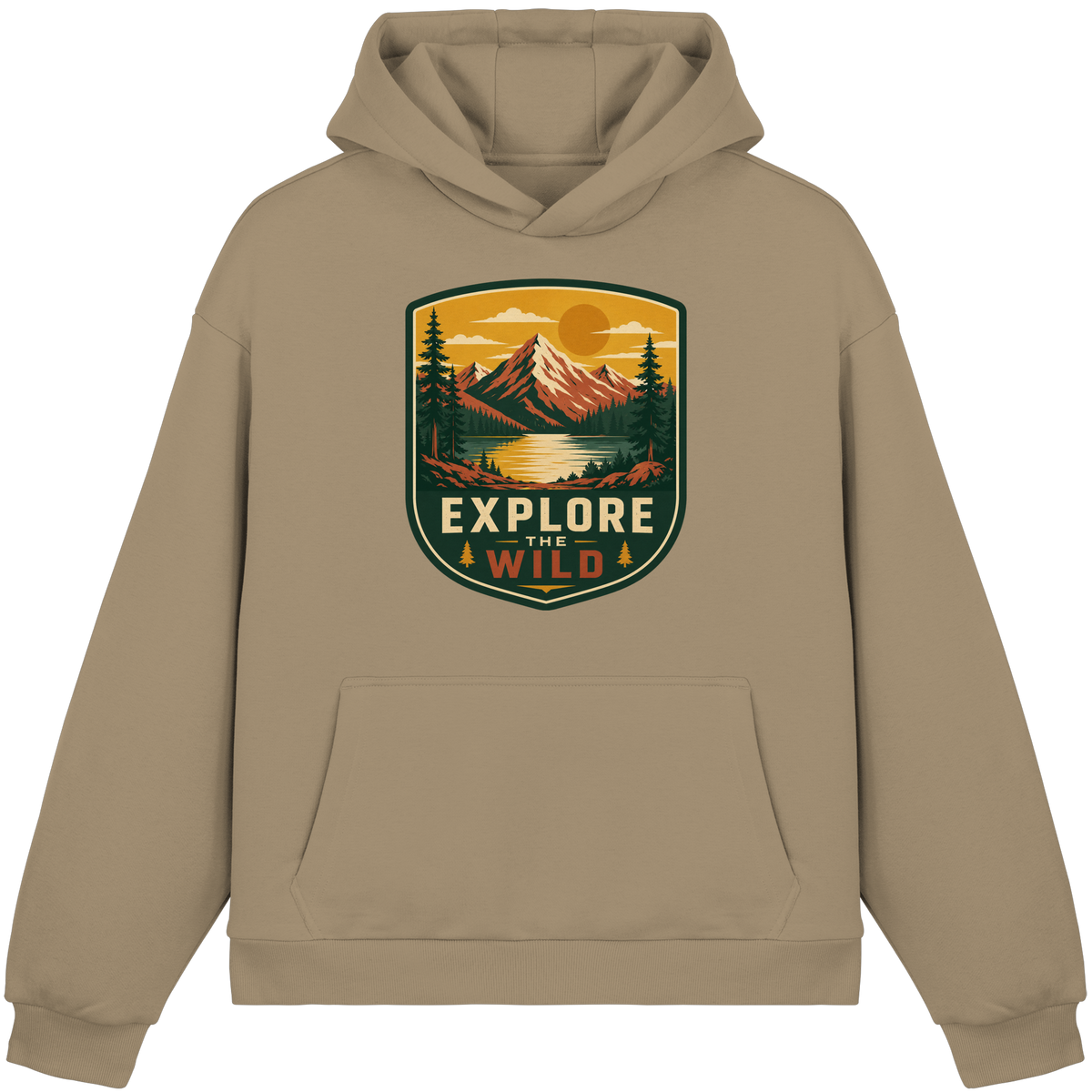 Clever Outdoor Explore The Wild - Fluffy Boxcut Hoodie - clever-outdoor.de