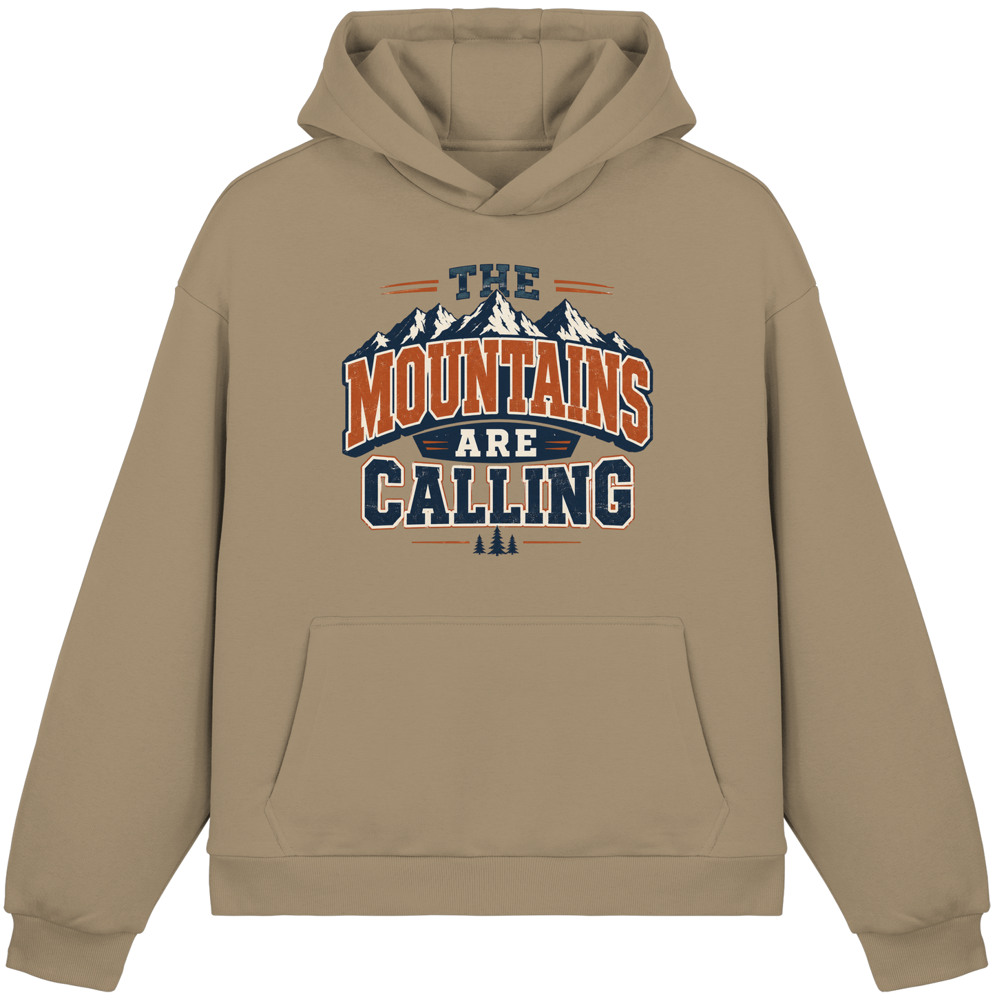 Clever Outdoor The Mountains Are Calling - Fluffy Boxcut Hoodie