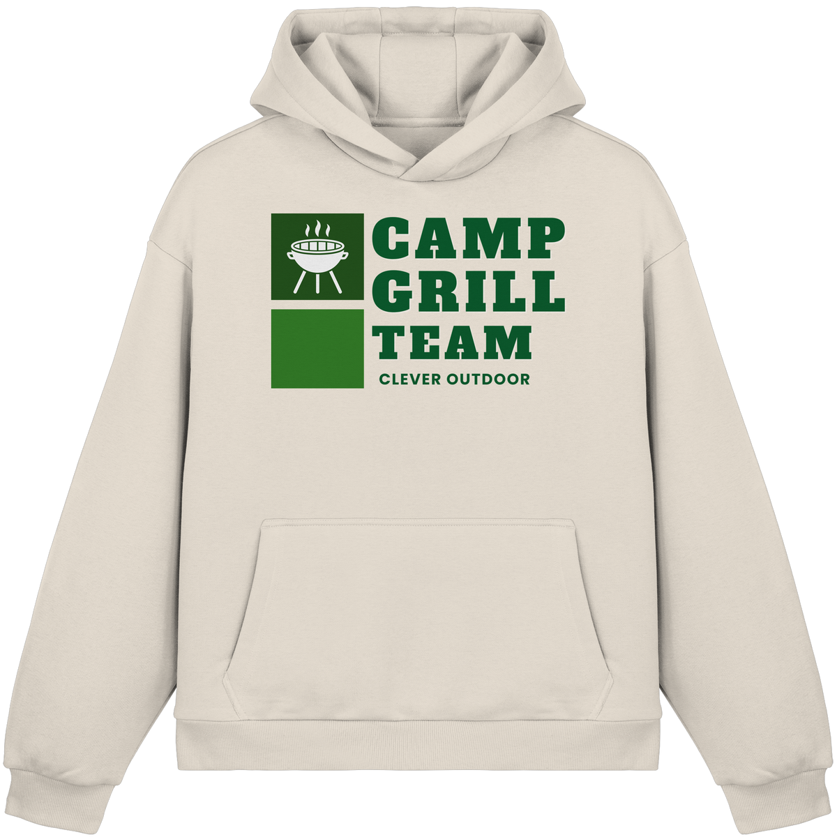 Clever Outdoor Camp Grill Team - Fluffy Boxcut Hoodie - clever-outdoor.de