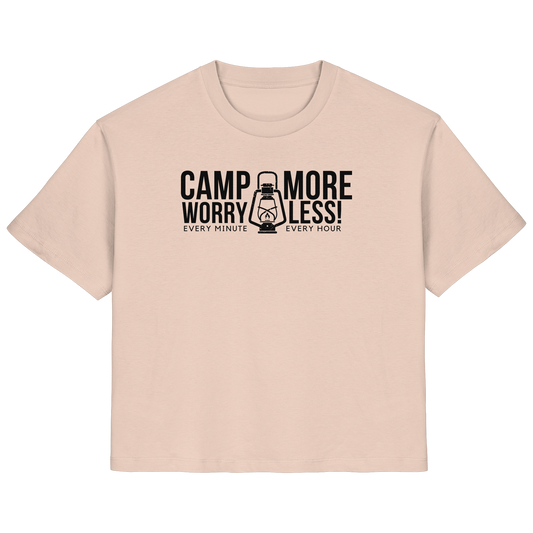 Clever Outdoor Camp More Worry Less - Ladies Organic Shirt - clever-outdoor.de