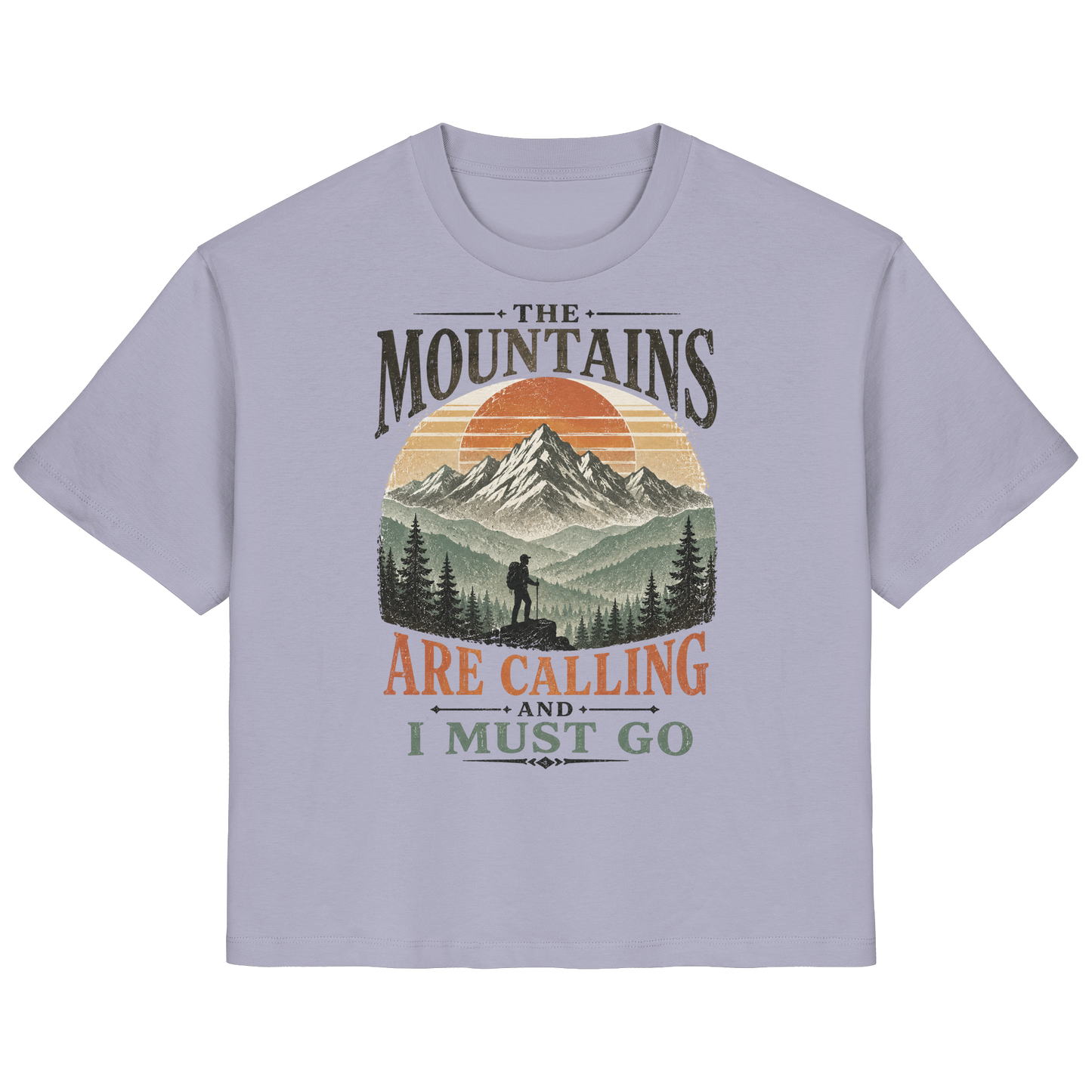 Clever Outdoor The Mountains Are Calling And I Must Go - Ladies Organic Shirt