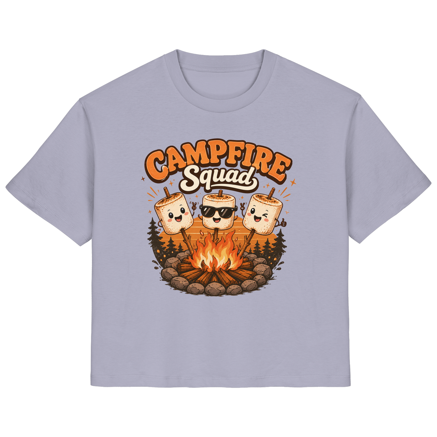 Clever Outdoor Campfire Squad - Ladies Organic Shirt