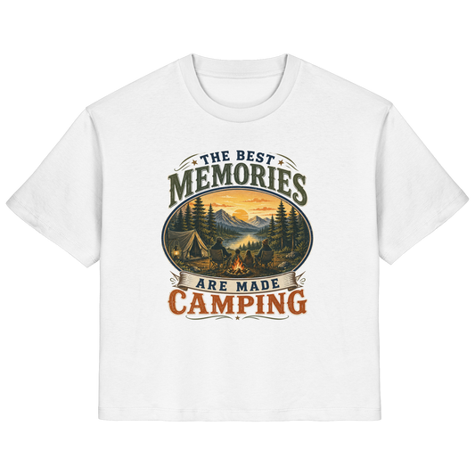 Clever Outdoor The Best Memories Are Made Camping - Ladies Organic Shirt - clever-outdoor.de