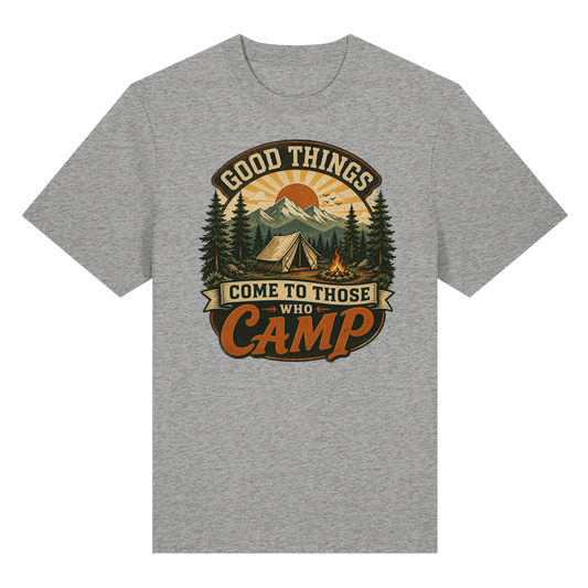 Clever Outdoor Good Things Come To Those Who Camp - Organic Heavy Shirt - clever-outdoor.de