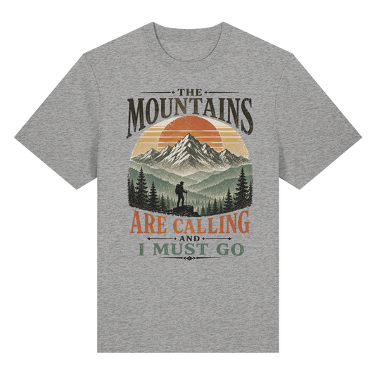 Clever Outdoor The Mountains Are Calling And I Must Go - Organic Heavy Shirt - clever-outdoor.de