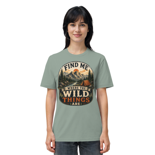 Clever Outdoor Find Me Where The Wild Things Are - Organic Shirt - clever-outdoor.de