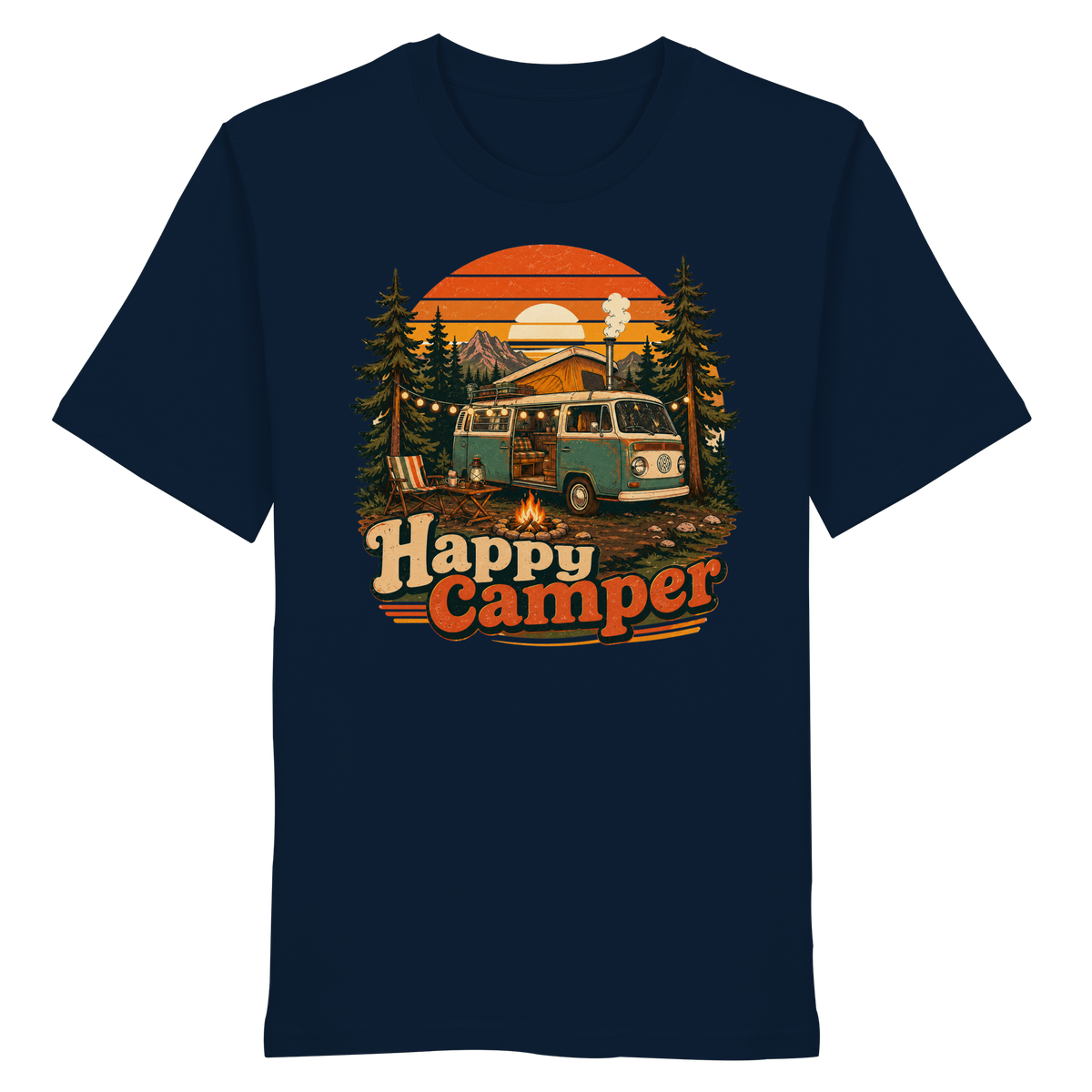 Clever Outdoor Happy Camper - Organic Shirt - clever-outdoor.de
