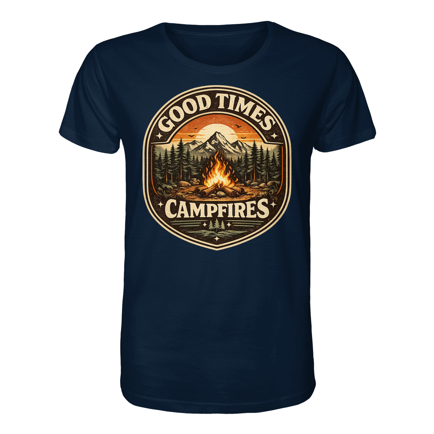 Clever Outdoor Good Times Campfires - Organic Shirt