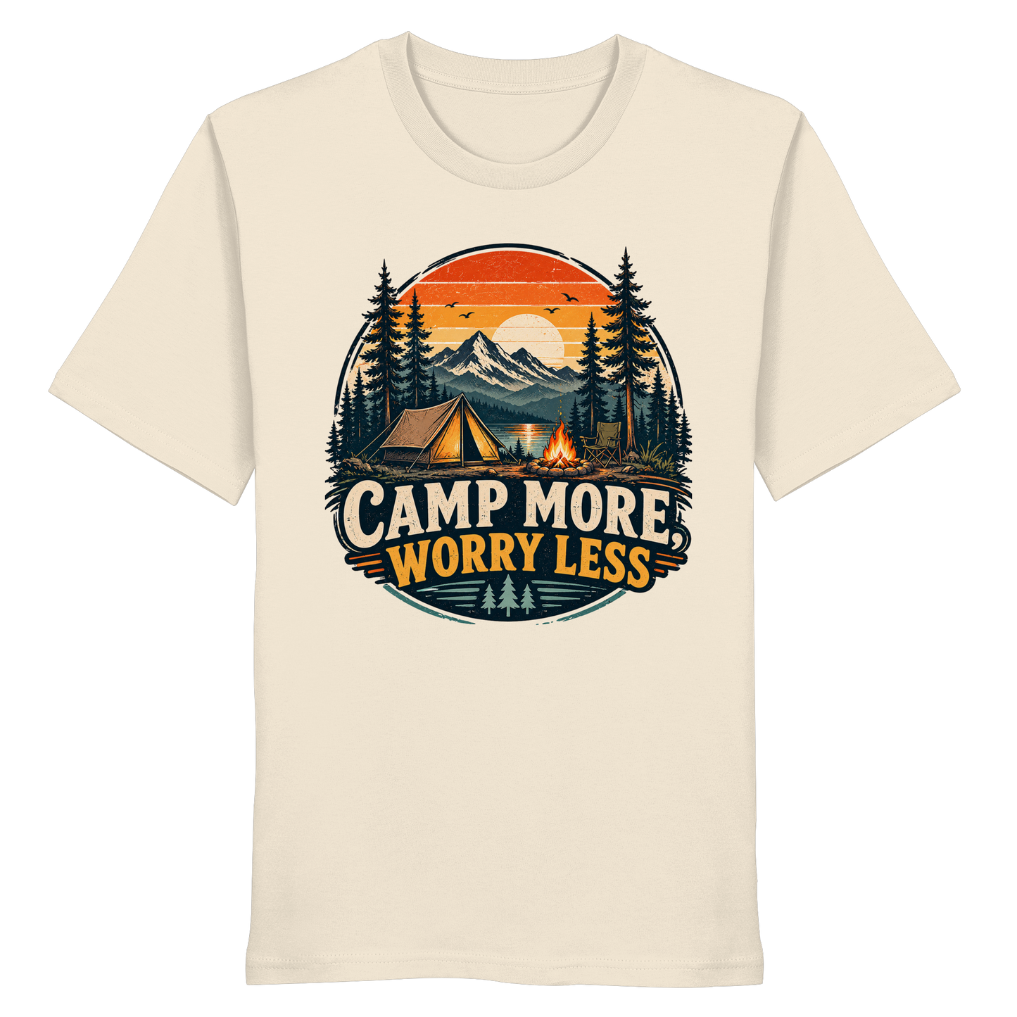 Clever Outdoor Camp More Worry Less - Organic Shirt
