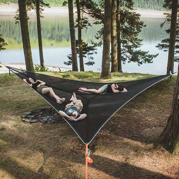 metallpfosten für hängematte Camping Hängematte Luftmatte Hängematte Dreieck Baumhaus Luft Himmelsz – clever-outdoor.de