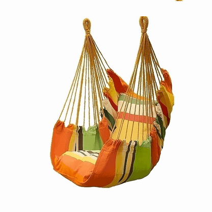 Outdoor Camping Freizeit Schaukel Hängesessel Schaukelstuhl Hängematte mit Kissen verschiedene Farben