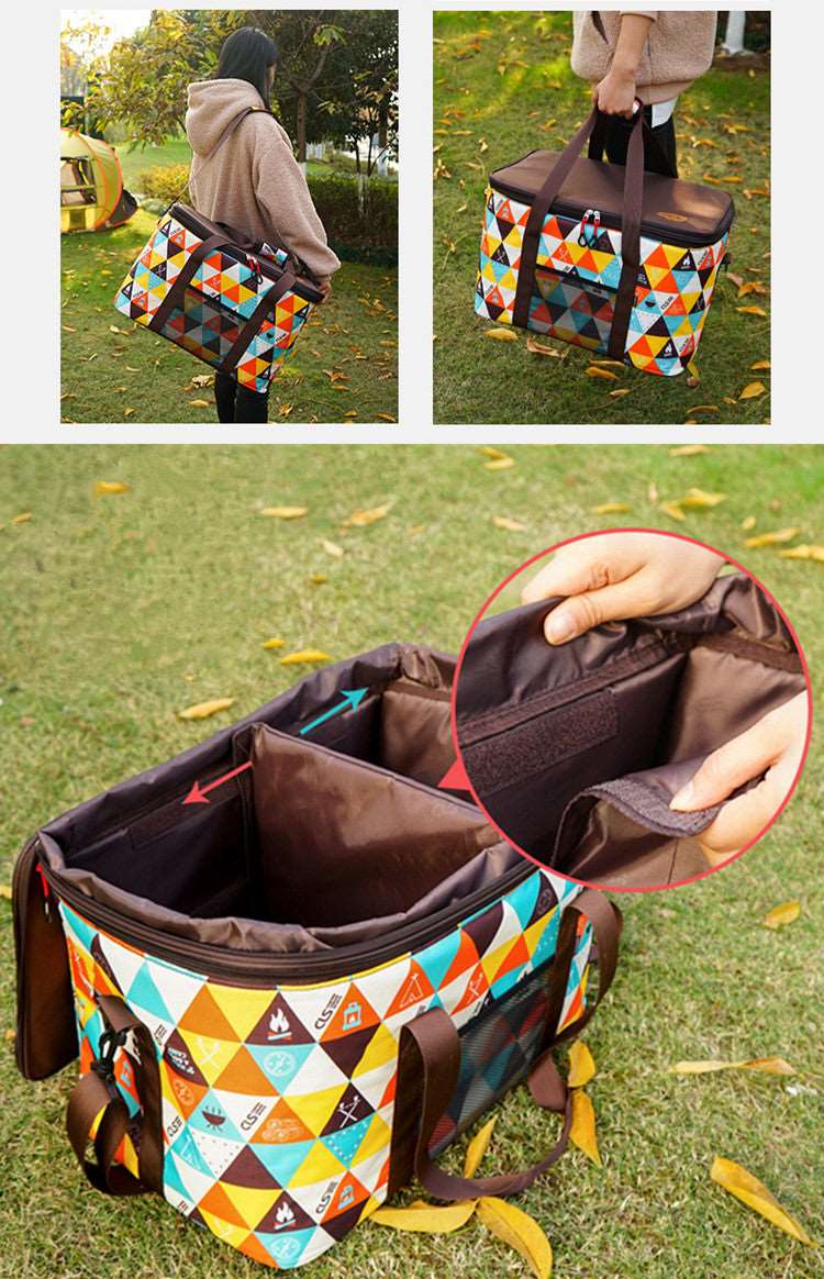 Camping Picknick Tasche bunt 50-60 Liter