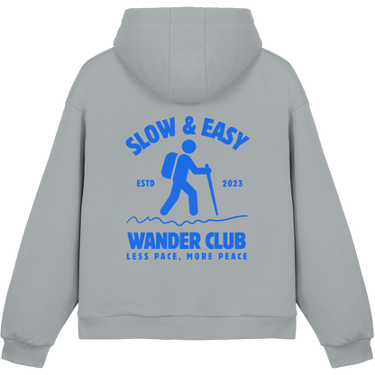 Clever Outdoor Slow & Easy Wander Club - Fluffy Boxcut Hoodie