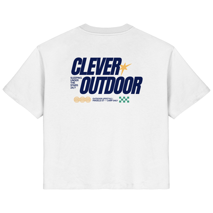 Clever Outdoor Lifestyle Ladies Organic Shirt – Damen Camping & Outdoor T-Shirt, Rückansicht