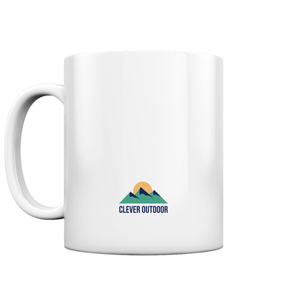 Clever Outdoor Camp More Worry Less  - Tasse glossy