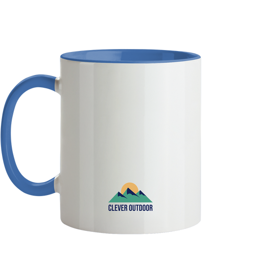 Clever Outdoor Weekend Forecast Camping - Tasse zweifarbig - clever-outdoor.de