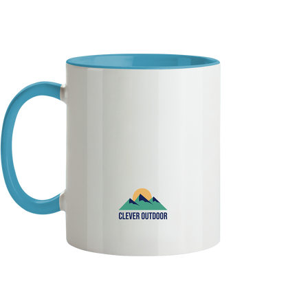 Clever Outdoor Happy Camper - Tasse zweifarbig