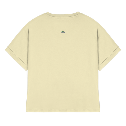 Clever Outdoor Pesto Verde - Womens Organic Rolled Sleeves T-Shirt