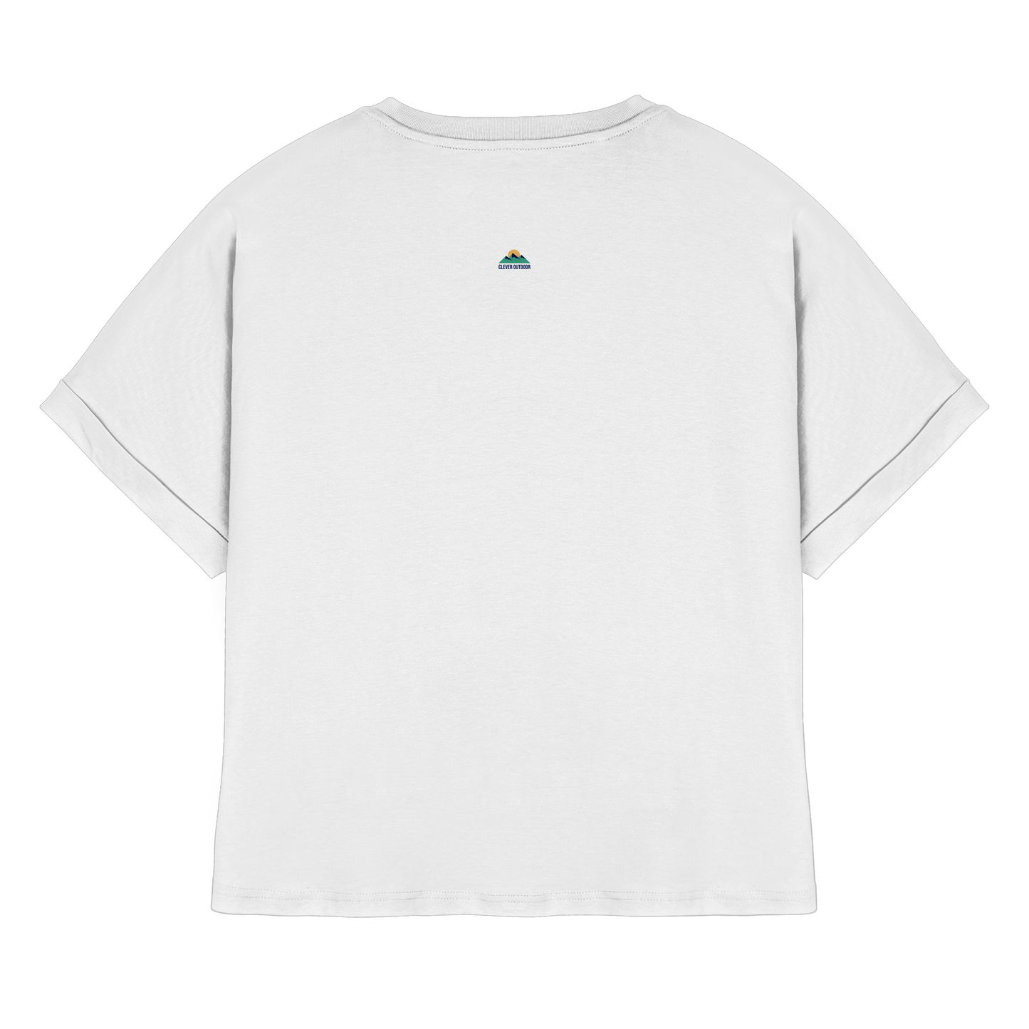 Clever Outdoor Pesto Verde - Womens Organic Rolled Sleeves T-Shirt
