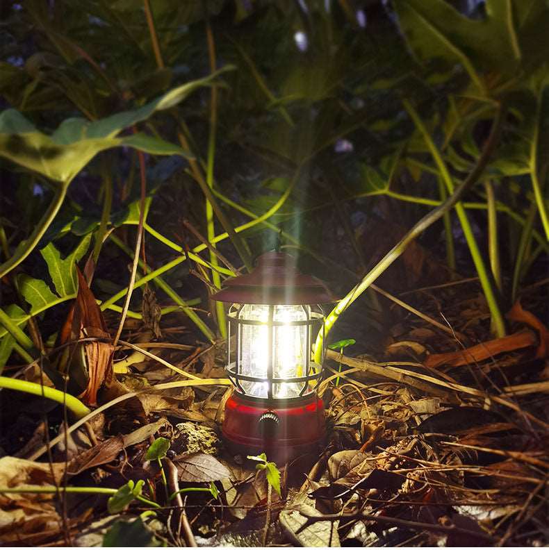 Retro Outdoor Camping LED Ambient Leuchte wasserdicht dimmbar schwarz rot grün