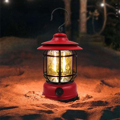 Retro Outdoor Camping LED Ambient Leuchte wasserdicht dimmbar schwarz rot grün