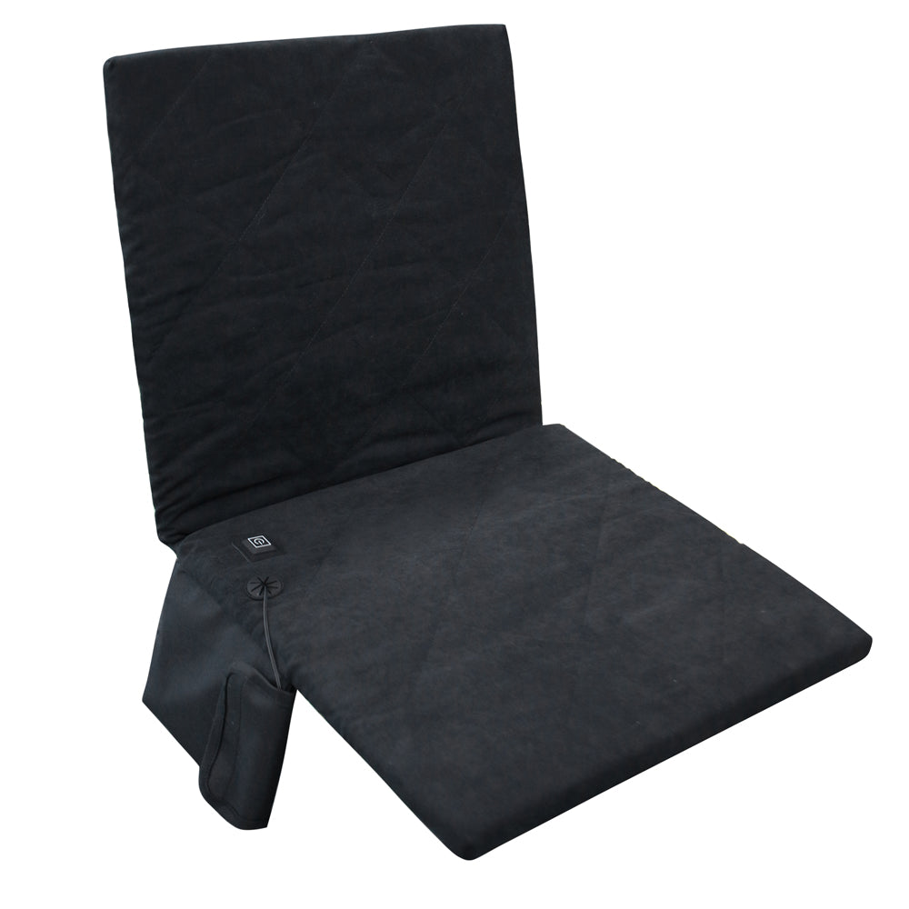 Beheizbares Sitzkissen Wärmekissen beheizt regelbar schwarz grau