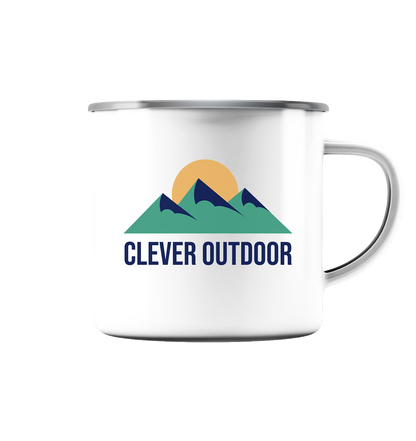 Clever Outdoor Originals - Emaille Tasse (Silber)