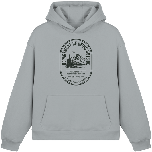 Clever Outdoor Being Outside - Fluffy Boxcut Hoodie - clever-outdoor.de