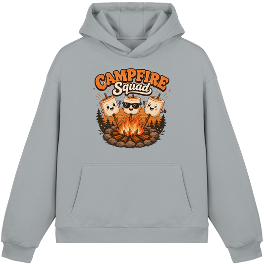 Clever Outdoor Campfire Squad - Fluffy Boxcut Hoodie - clever-outdoor.de
