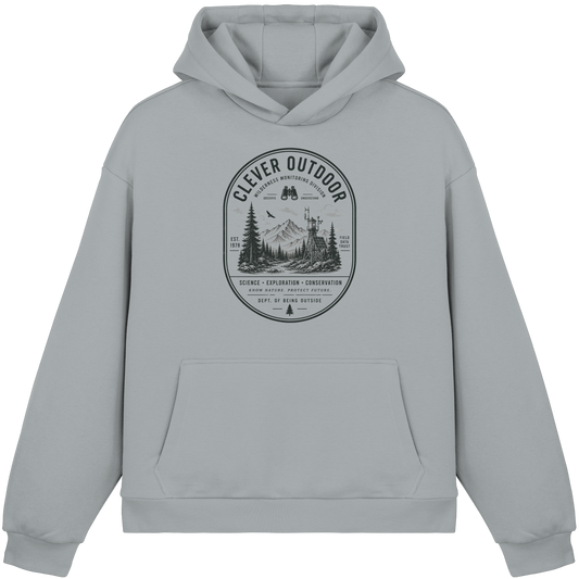 Clever Outdoor Monitoring Division - Fluffy Boxcut Hoodie - clever-outdoor.de