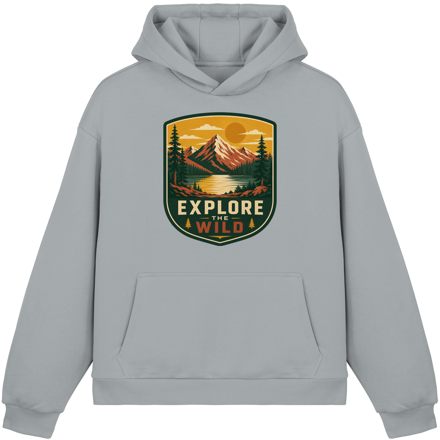 Clever Outdoor Explore The Wild - Fluffy Boxcut Hoodie