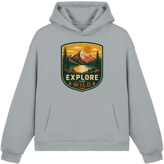 Clever Outdoor Explore The Wild - Fluffy Boxcut Hoodie - clever-outdoor.de