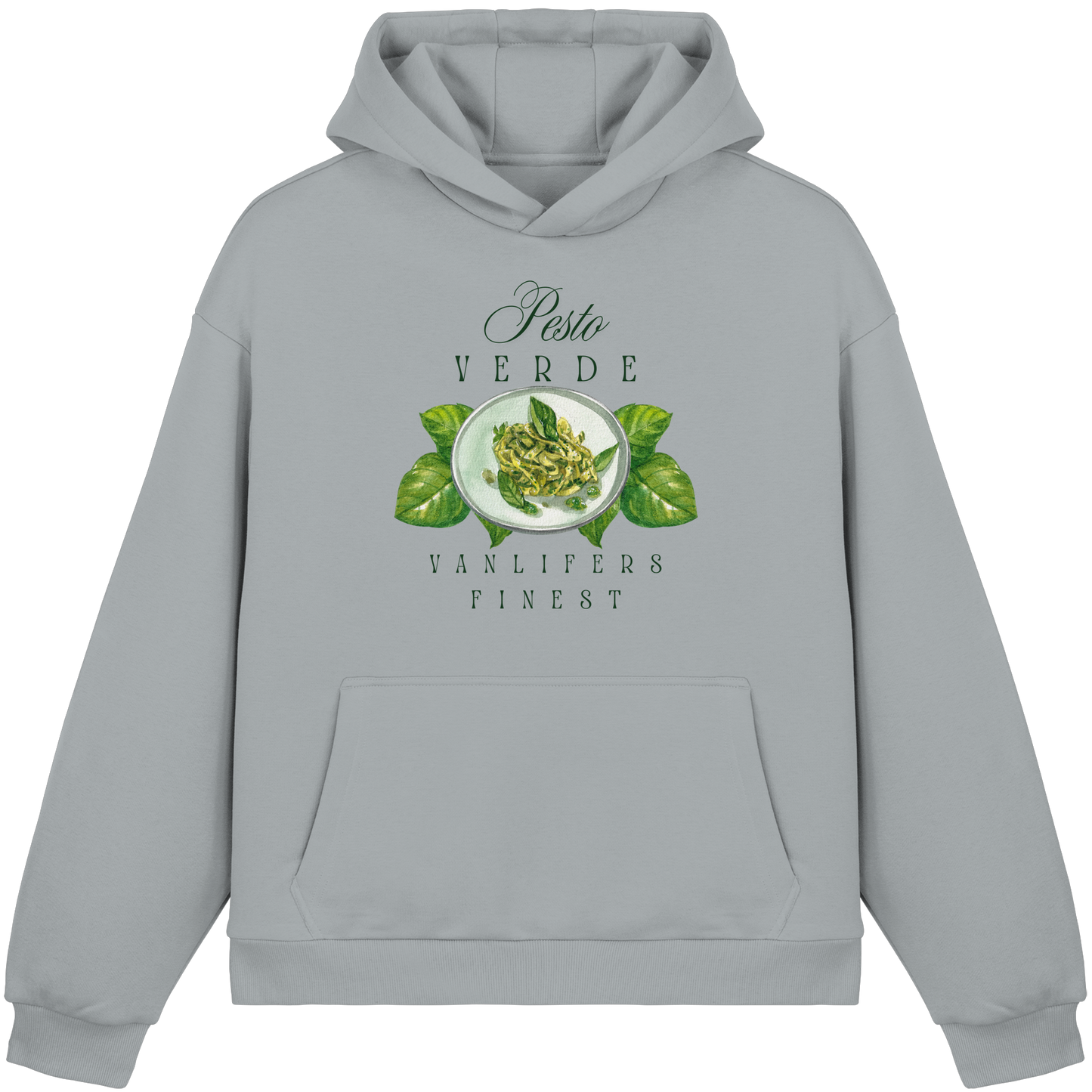 Clever Outdoor Pesto Verde - Fluffy Boxcut Hoodie